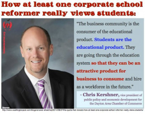 The quote that reveals how at least one corporate school reformer ...