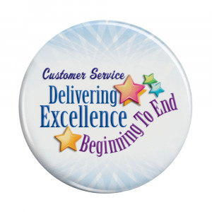 Customer Service Delivering Excellence Beginning To End Buttons
