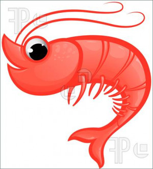 Illustration of Vector illustration of a shrimp