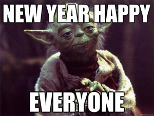new year happy everyone - Sad yoda