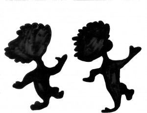 Thing 1 & Thing 2 Silhouette