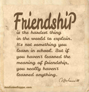 strong relation in friendship