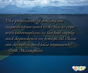 The proponents of drilling are suggesting we