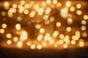 White Christmas Light Tel