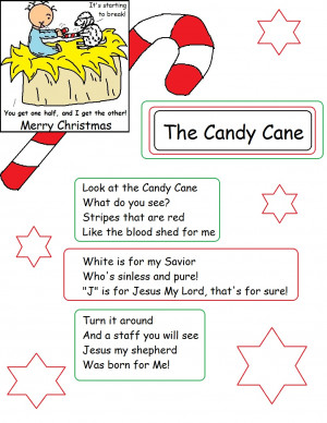 Christmas Candy Cane Meaning Print Out ( Click here )