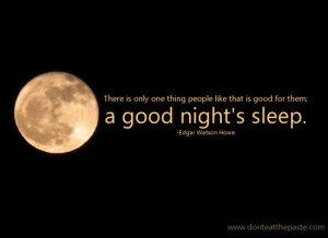 good night's sleep is one of the best things in the world for so ...