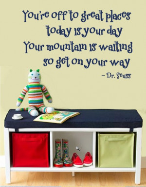 WALL DECAL You're off to Great Places Dr. Seuss LARGE