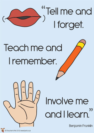 Teacher's Pet - Tell me, Teach me, Involve me Poster - FREE Classroom ...