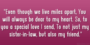 Love Sister In Law Quotes