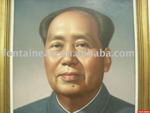 handmade Mao zedong figure oil painting on canvas / China Painting ...