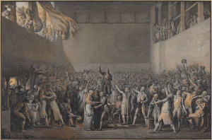 the oath of the tennis court by jacques louis david