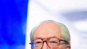 far-right Front National party honorary president Jean-Marie Le Pen ...