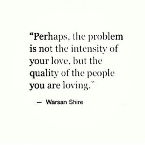 Intensity vs. Quality