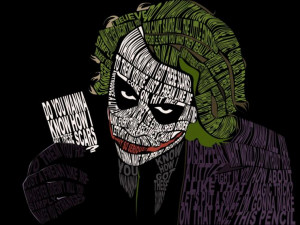 Image of the Day: The Joker's portrait made from creepiest quotes