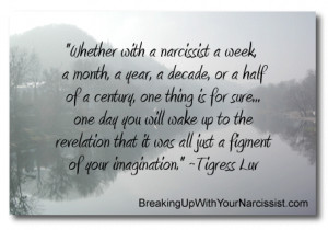 by a narcissistic ex-boyfriend!