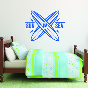 Sun & Sea Surfboards Wall Quotes™ Decal