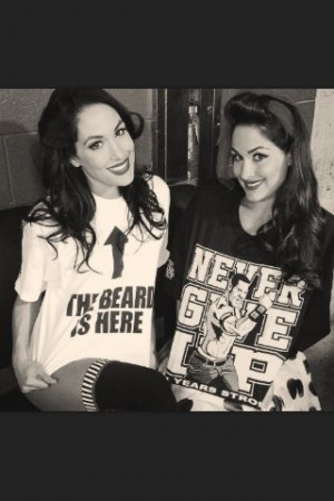 The Bella Twins. I don't watch wrestling, but got addicted to Total ...
