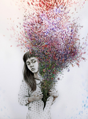 quote “I tried to draw my soul but all I could think of was flowers ...