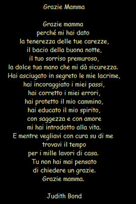 POESIA DEDICATA ALLA MAMMA