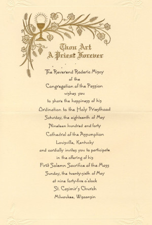 ordination invitation