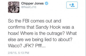 screenshot of Chipper Jones’ controversial Tweet before it was ...