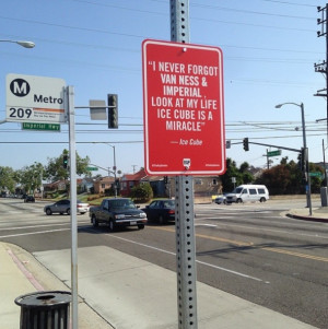 New “RAP QUOTES” – Signs on Original Locations in Los Angeles by ...