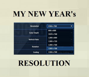 The Actual New Year Resolutions