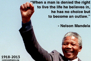 Nelson Mandela, who died yesterday at age 95, was a South African ...