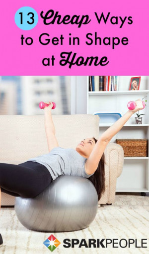 13+ Budget-Friendly Ways to Work Out at Home | via @SparkPeople # ...