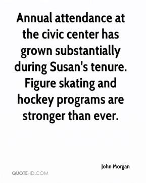 Annual attendance at the civic center has grown substantially during ...