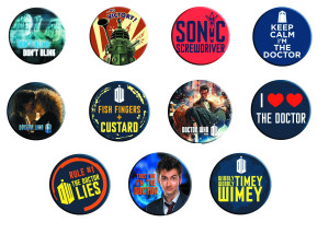 DOCTOR WHO: SAYINGS BUTTON MAGNETS