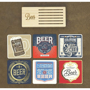 Beautiful Beer Coasters With Witty Quotes For Letterpress Lovers ...