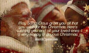 ... Christmas. Here's wishing you and all your loved ones a very Happy