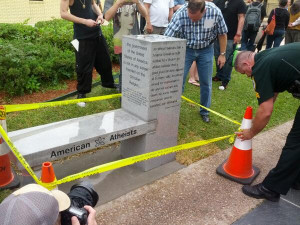 first atheists monument in america a group of atheists unveiled a ...