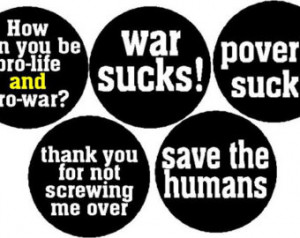 Set of 5 Political Government Anti War Quotes Sayings Poverty Life ...