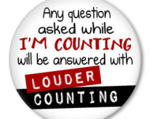 ... COUNTING funny knitting, crochet, yarn, knit button-badge pin, magnet