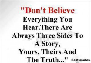 the truth will always prevail maybe not now but in time!