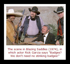 Blazing Saddles, No Stinking Badges scene[19]