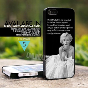 Iphone 5 Cases Marilyn Monroe Quotes Iphone 5 Cases Marilyn Monroe