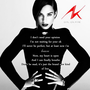 Brand New Me-Alicia Keys Love this song.