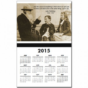 Gifts > Calendars > Leo Tolstoy: God Quotes Calendar Print