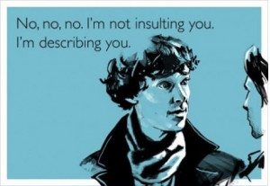 not insulting you, I'm describing you