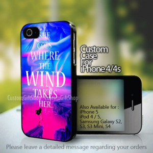Disney Pocahontas Quotes Design For iPhone 4/4s Case