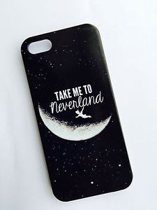 Peter-Pan-Disney-Neverland-Moon-Star-Quote-Iphone-5-5s-Hard-Case-cover