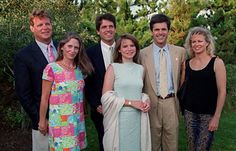 ... Mark Shriver with his wife Jeanne and Tim Shriver with his wife Linda