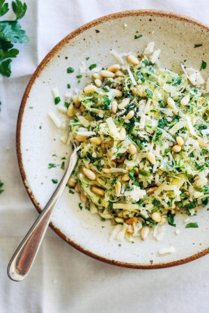This spaghetti squash with garlic and herbs looks a lot more indulgent ...