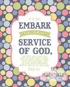 2015 Mutual Theme -Embark in the Service of God -LDS Young Women's ...