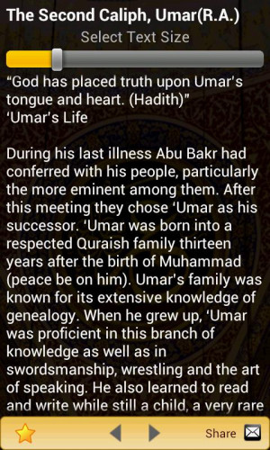 Sayings of Umar(RA) - Islam - screenshot