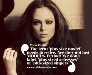 such a great statement and quote by top model coca