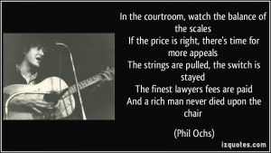 the courtroom, watch the balance of the scales If the price is right ...